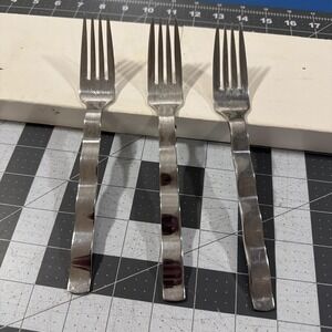Retroneu Whitewater (3) Dinner Forks 18/10 Stainless Flatware Korea